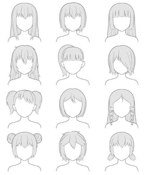 Panduan Untuk Menggambar Rambut Anime Yang Berbeda