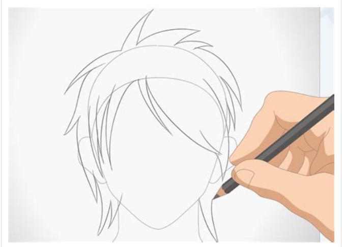 Seni Menggambar Rambut Anime Yang Mengalir